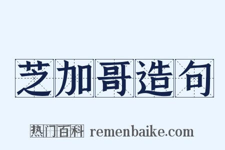 芝加哥造句是什么意思的图片